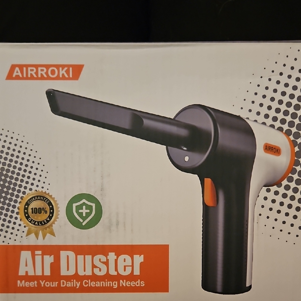 AIRROKI Air Duster, Extended Nozzle, ans Storage Bag